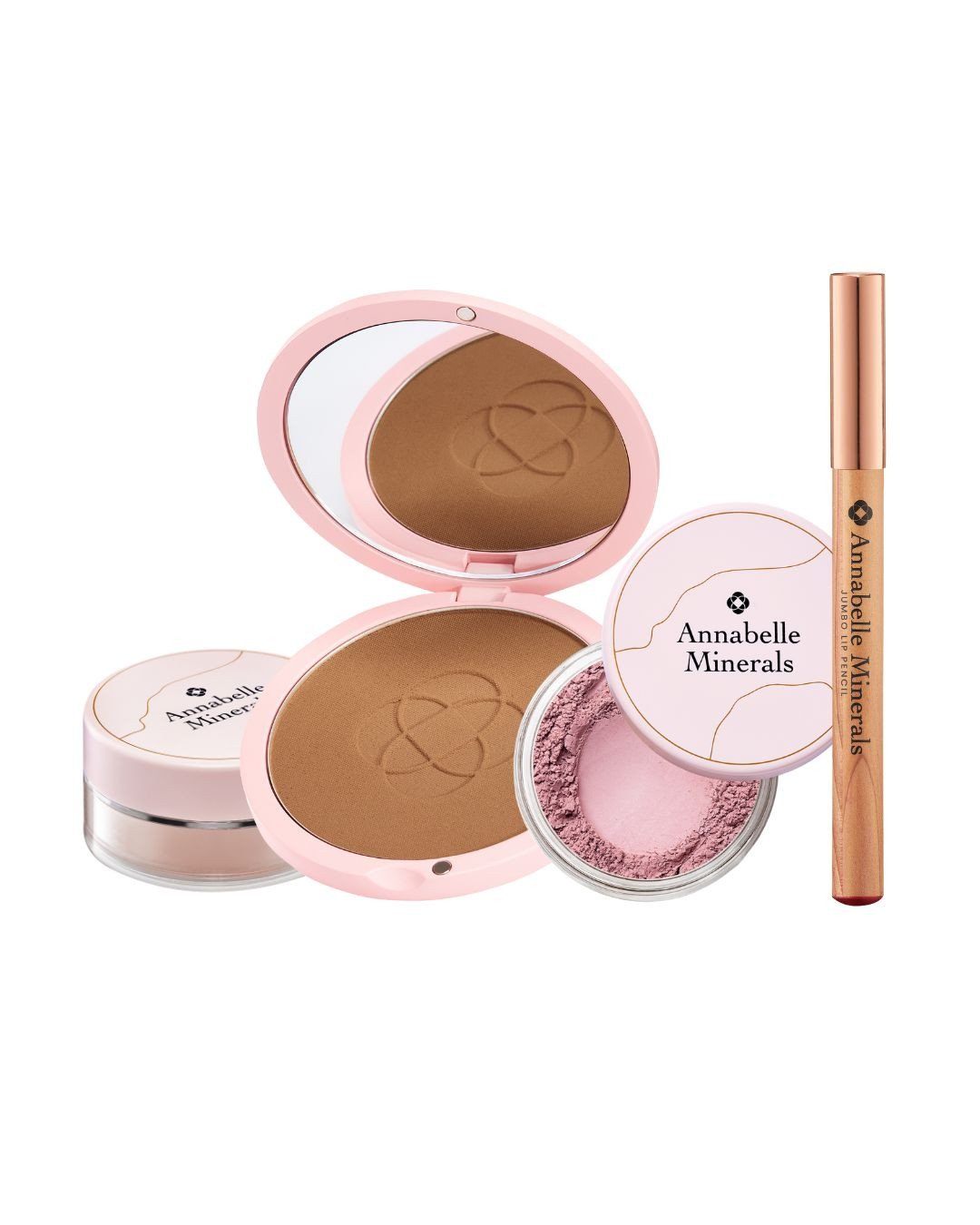 Zestaw Glow Up Annabelle Minerals do modelowania i rozświetlania twarzy