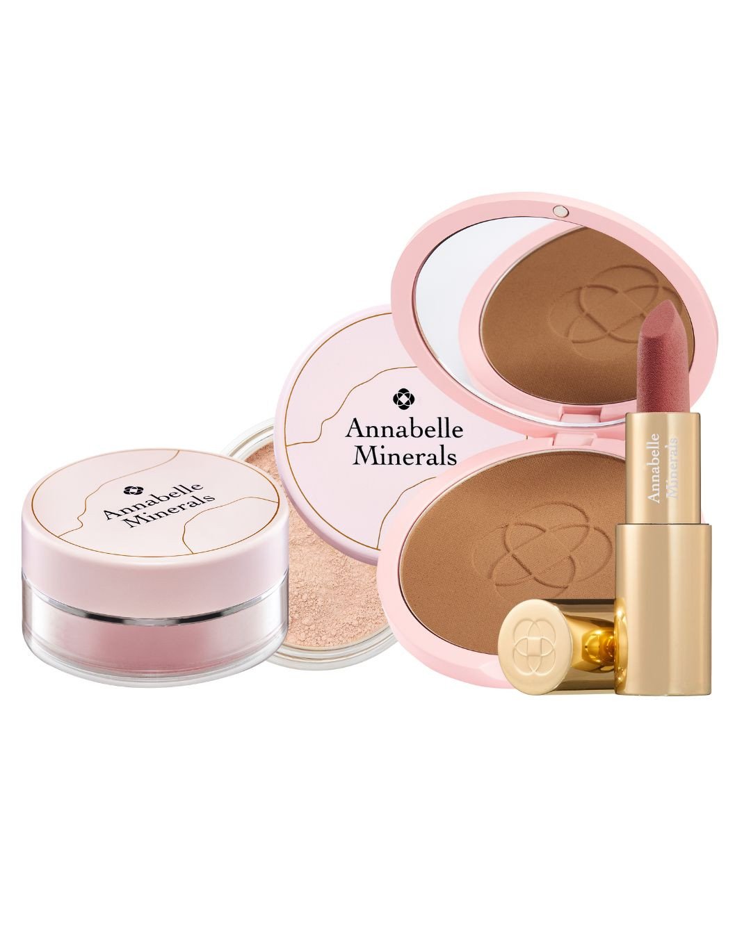Zestaw Lip & Glow Annabelle Minerals do makijażu twarzy i ust