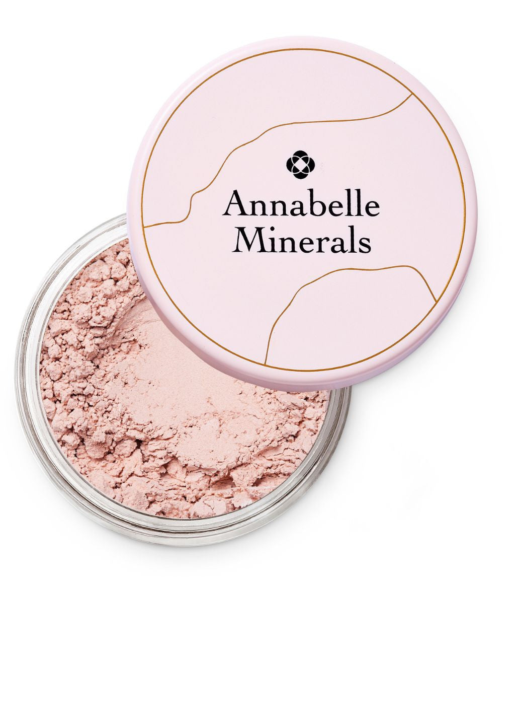 Pojemnik z glinkowym cieniem do powiek Smoothie Annabelle Minerals w brzoskwiniowym odcieniu